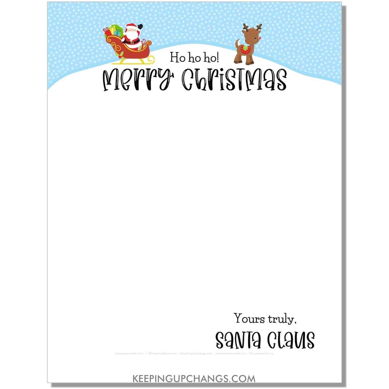 15 Free Santa Letterhead Printables TONS Of Variety 