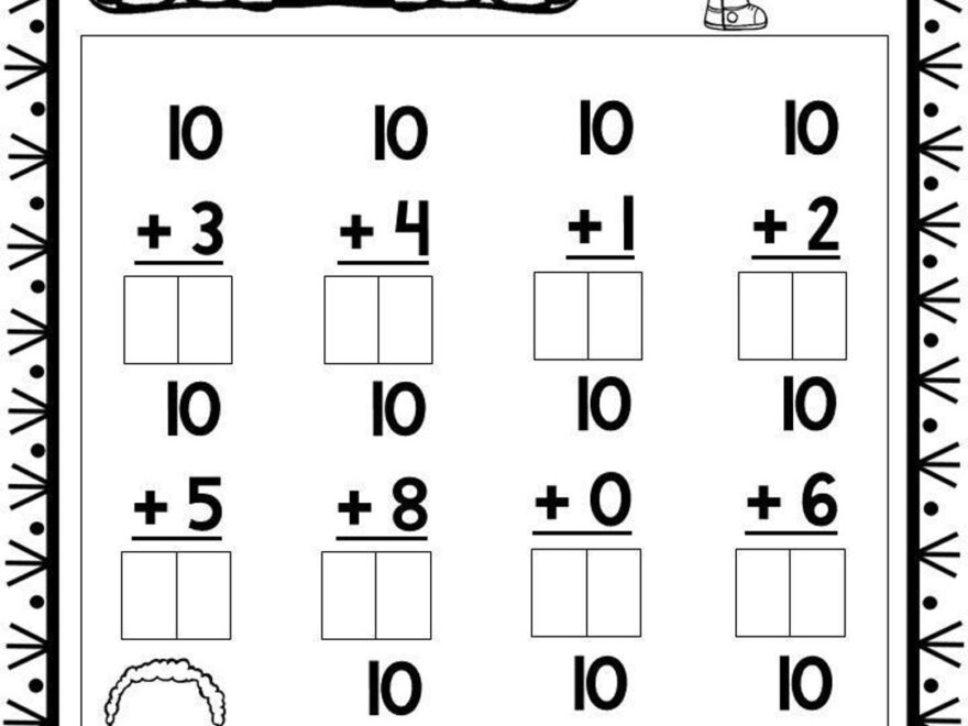 15 Printable Double Digit Addition Worksheets Numbers 11 20 Preschool 2nd Grade Math Etsy Sweden