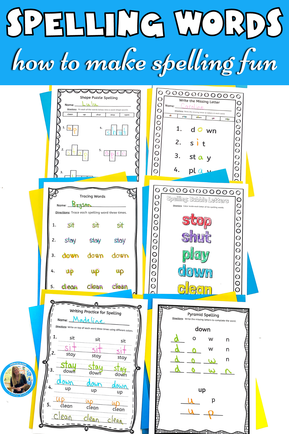 Spelling Steps Printable Worksheets