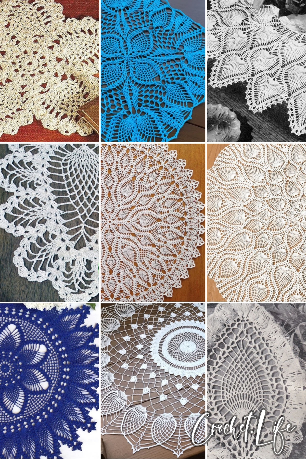 18 Beautiful Pineapple Doily Crochet Patterns Crochet Life 18 Beautiful Pineapple Doily Crochet Patterns Crochet Life