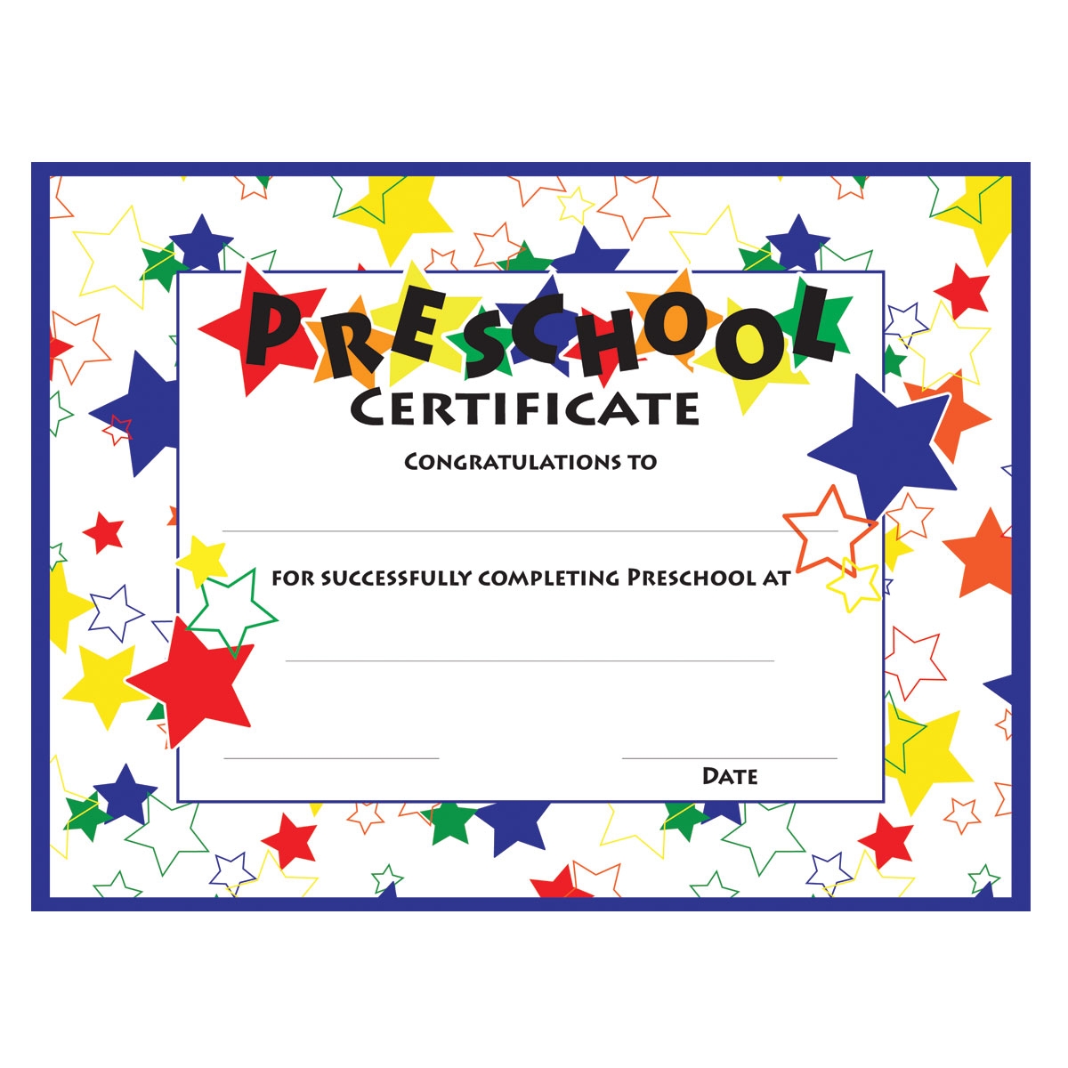 18 Preschool Certificate Templates PDF