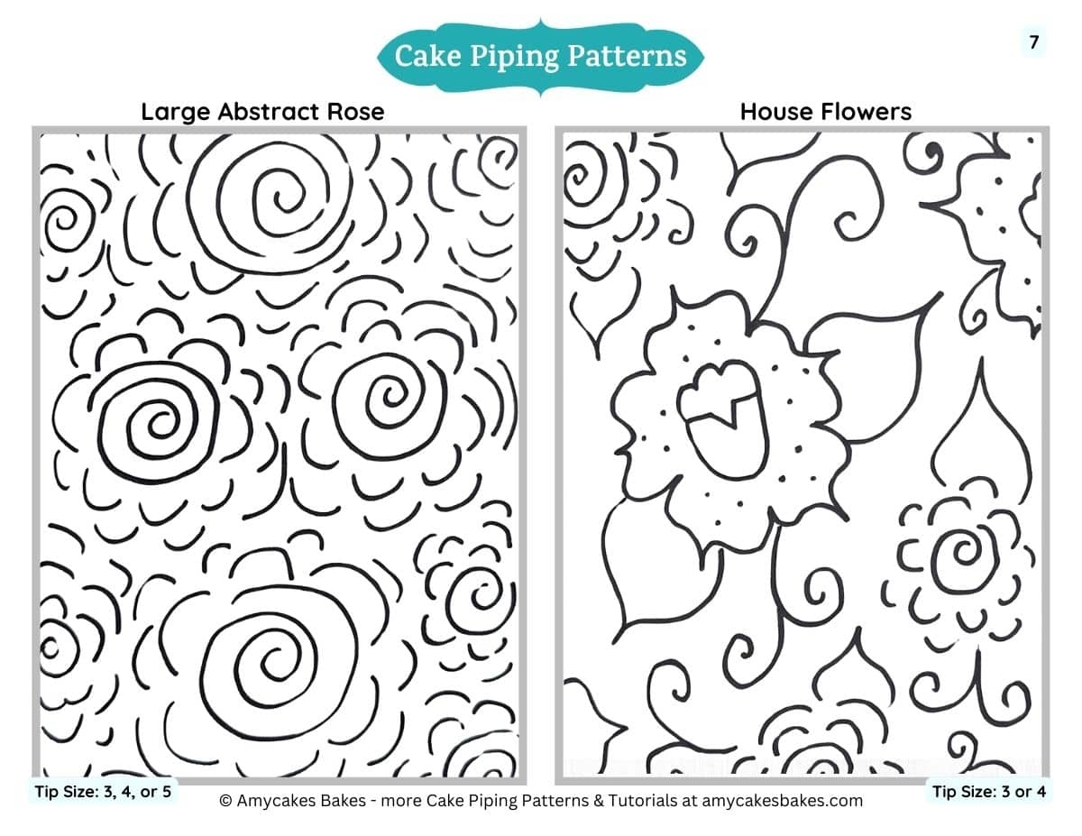 18 Pro Cake Decorating Piping Patterns Free Practice Templates