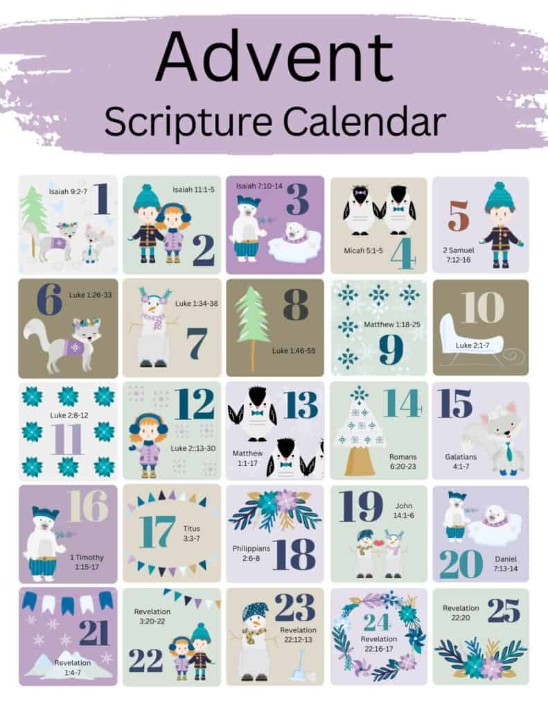 20 Free Printable Advent Calendars 20 Free Printable Advent Calendars