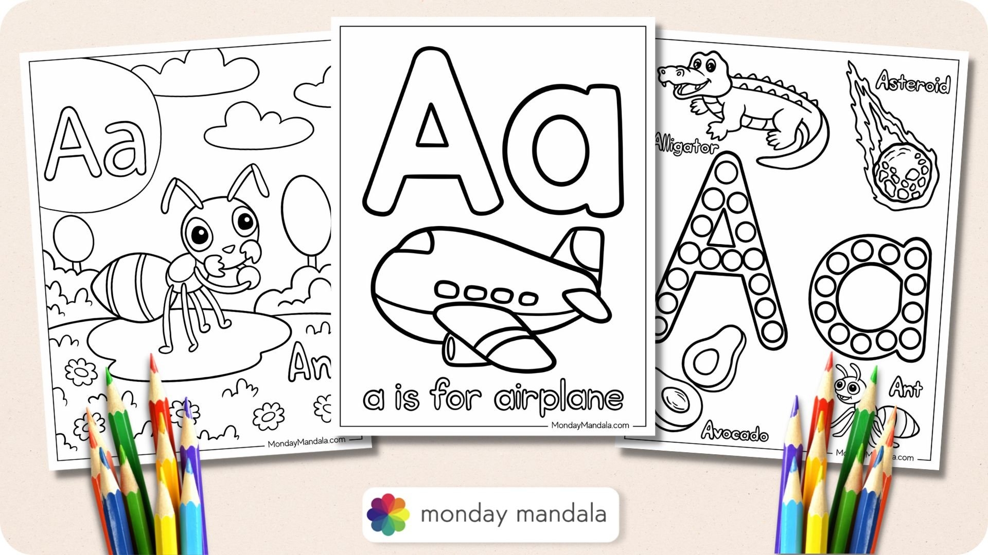 20 Letter A Coloring Pages Free PDF Printables 