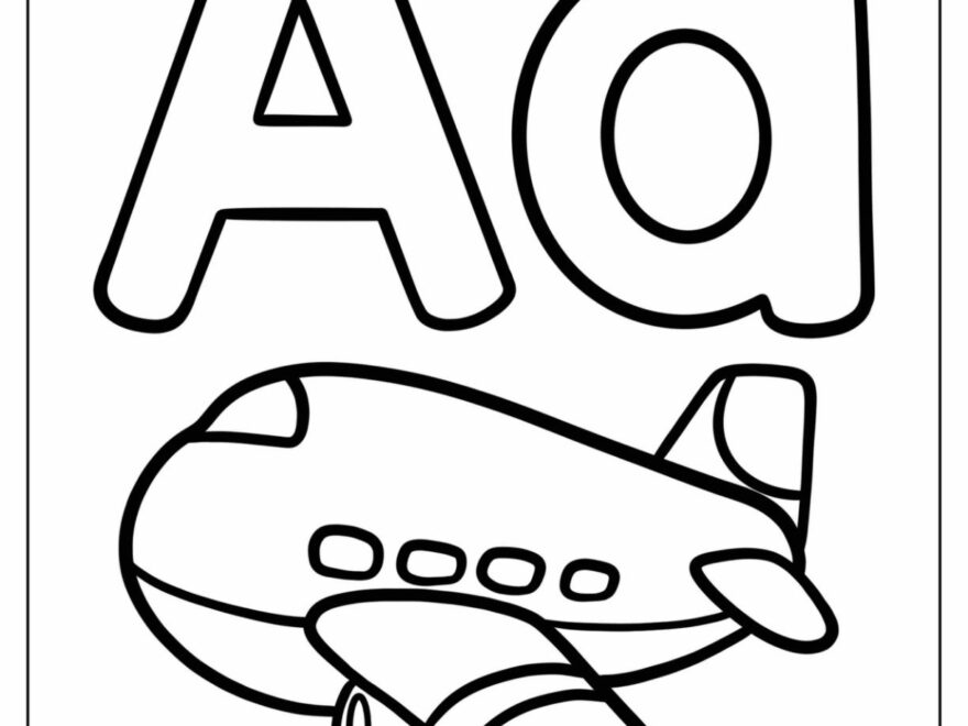 20 Letter A Coloring Pages Free PDF Printables