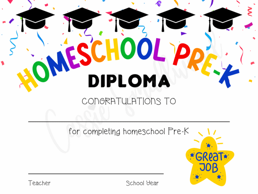 20 Preschool And Kindergarten Graduation Certificates FREE PRINTABLE Cassie Smallwood
