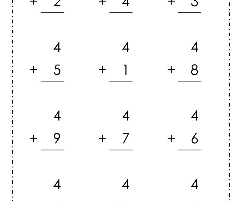 20 Printable Addition Worksheets Numbers 1 10 For Preschool Kindergarten 1st Grade Homeschool Math Etsy
