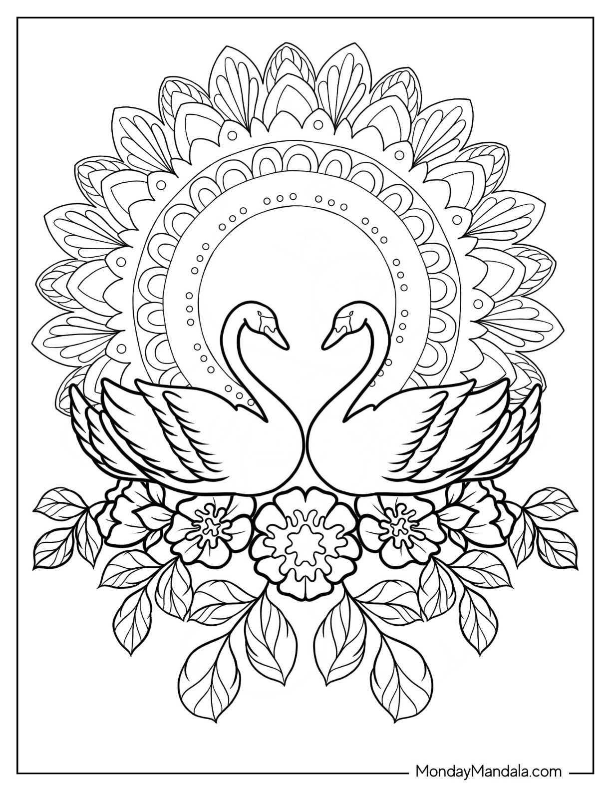 20 Swan Coloring Pages Free PDF Printables 20 Swan Coloring Pages Free PDF Printables