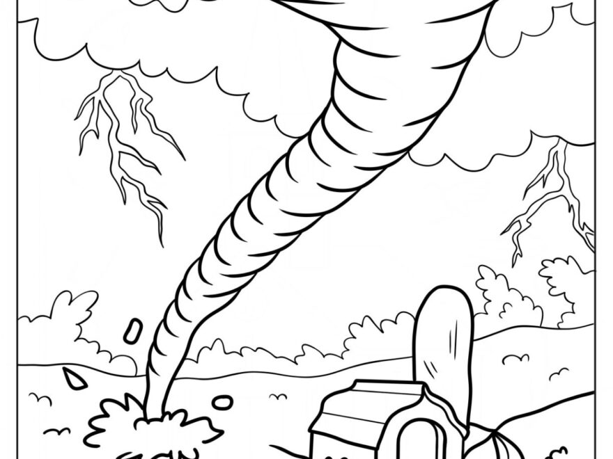 20 Tornado Coloring Pages Free PDF Printables