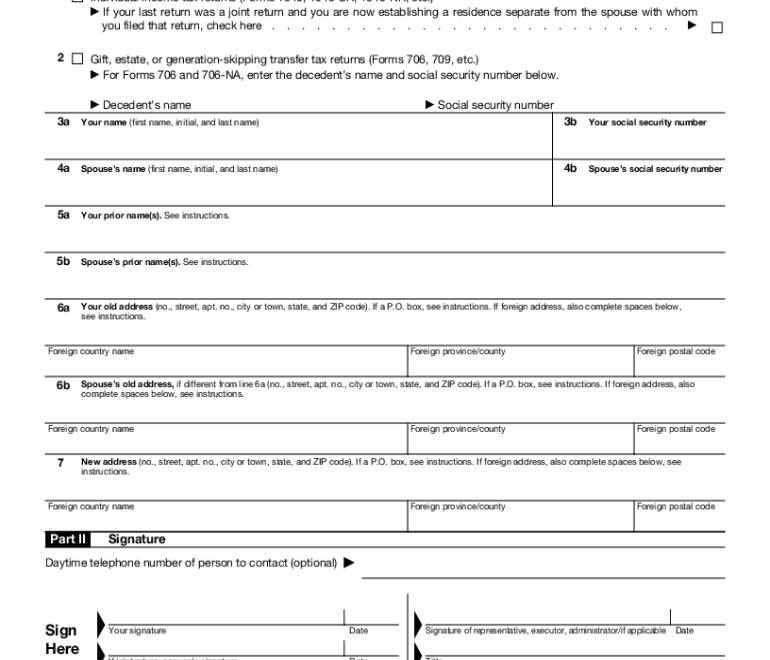 2021 2025 Form IRS 8822 Fill Online Printable Fillable Blank PdfFiller