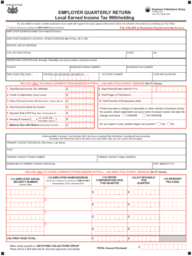 2023 2025 Form PA DCED CLGS 32 5 Fill Online Printable Fillable Blank PdfFiller