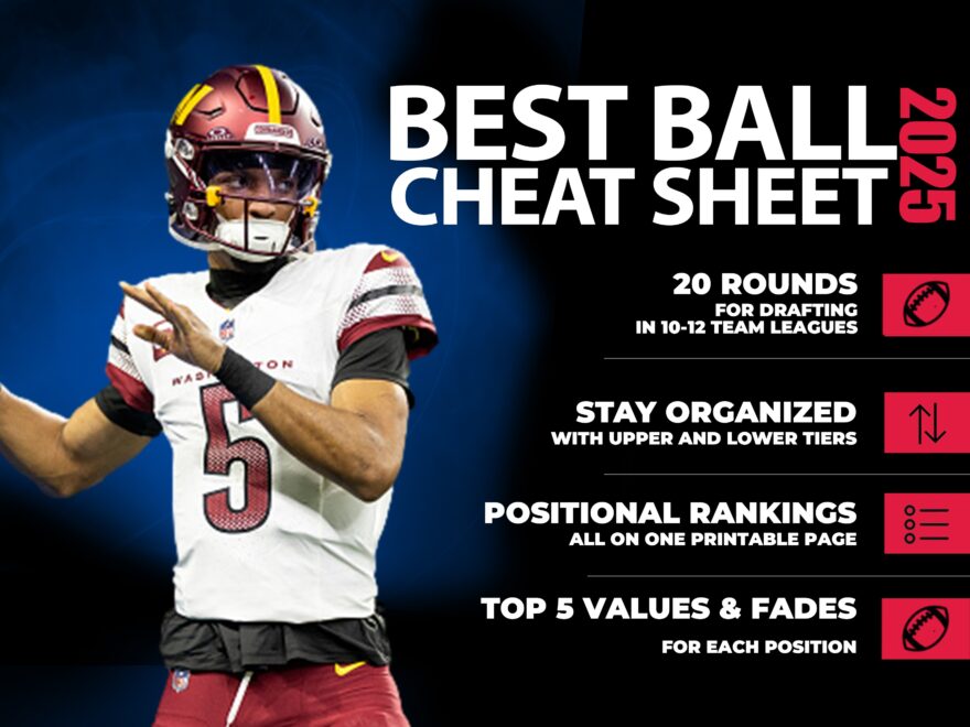 2025 Fantasy Football Best Ball Cheat Sheet Printable PDF