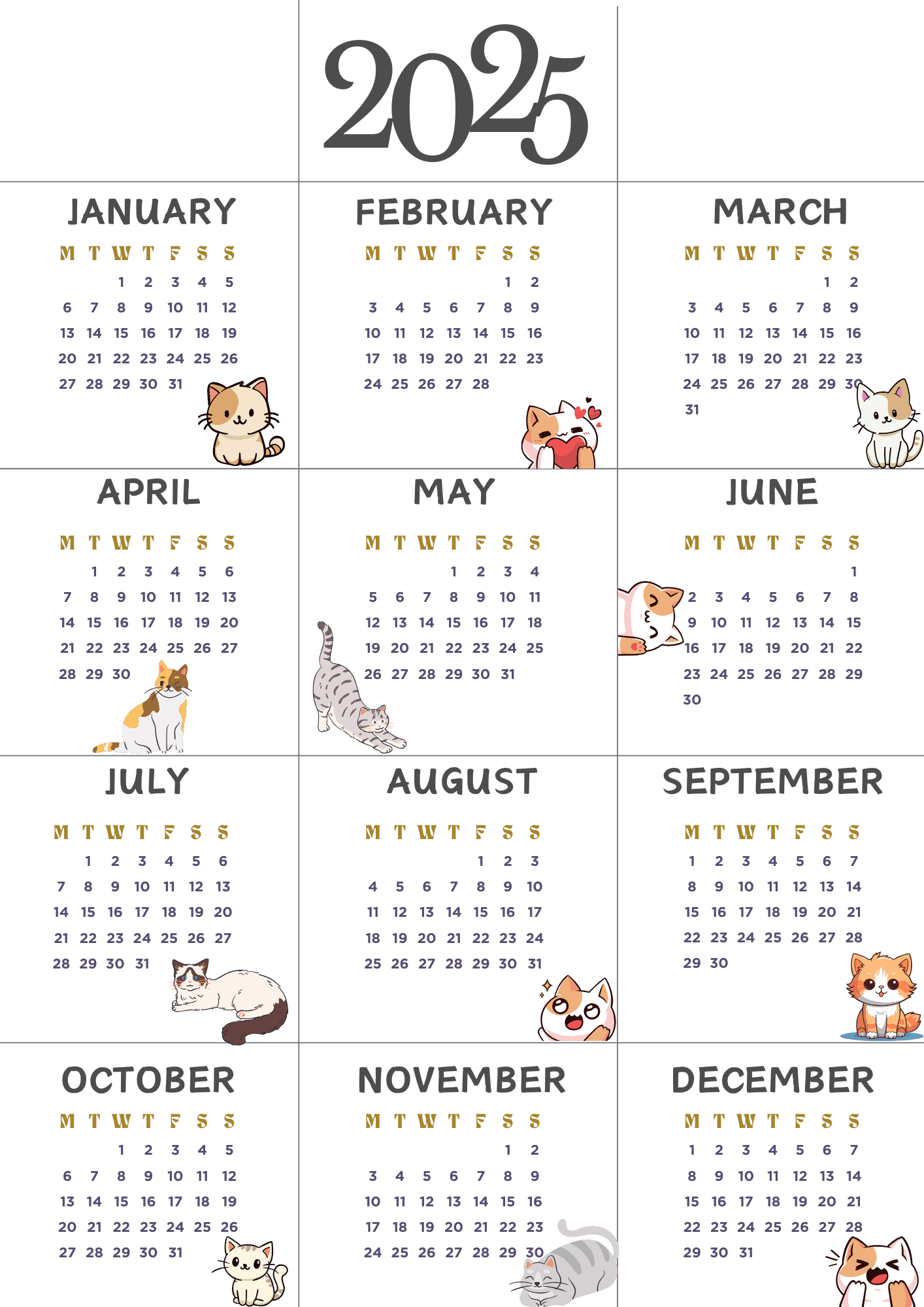 2025 Mini Printable Calendar By Edeleneramos2 Raket PH