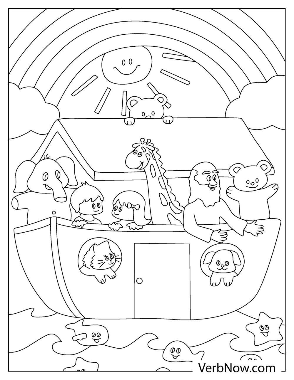 Noah Printable Coloring Page Noah Printable Coloring Page