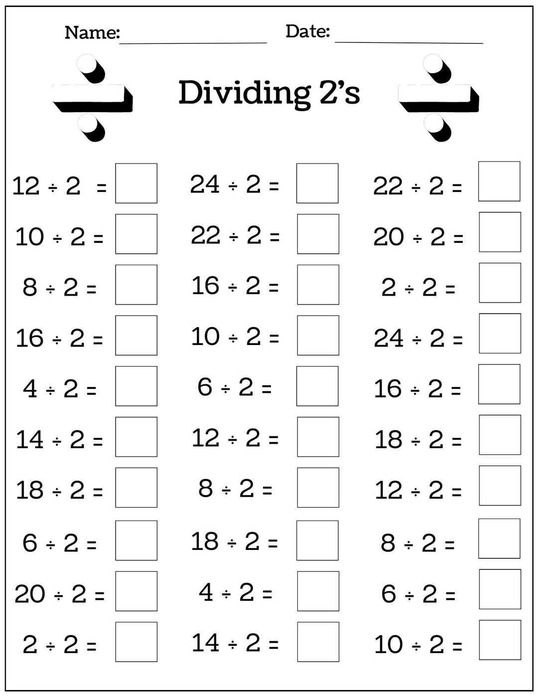 Math Division Worksheets Printable Math Division Worksheets Printable