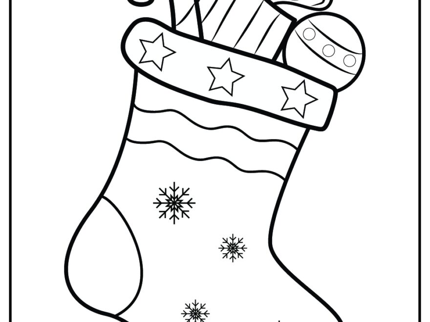 25 Christmas Stocking Coloring Pages 100 Free Printables