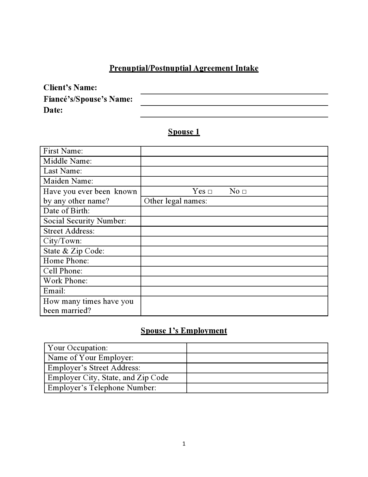 26 Free Post Nuptial Agreement Templates Word TemplateLab