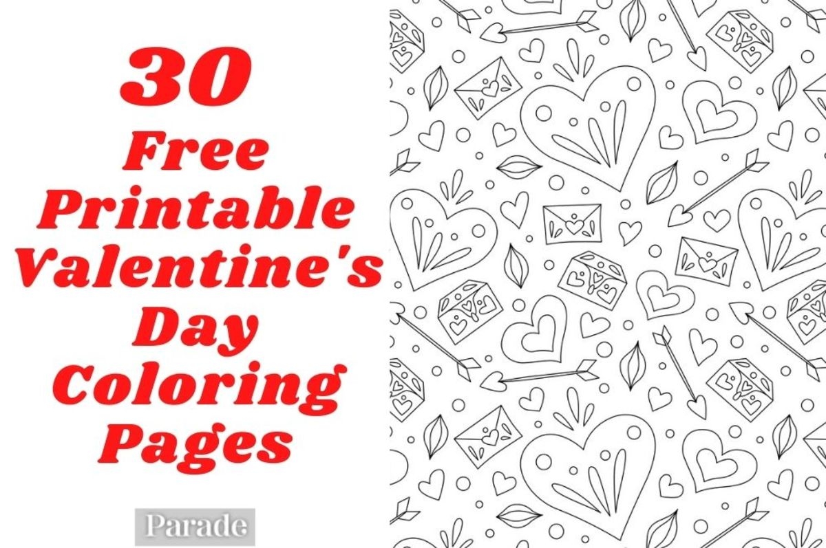 Free Printable Valentines Day Color Sheets