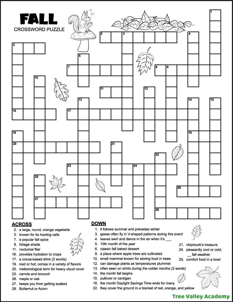 34 Crossword Puzzles For Kids Tree Valley Academy Worksheets Library 34 Crossword Puzzles For Kids Tree Valley Academy Worksheets Library