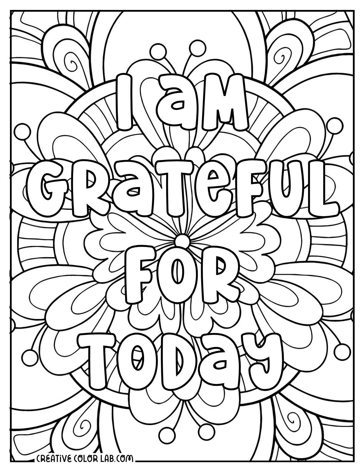 35 Positive Affirmations Coloring Pages Free PDF Printables