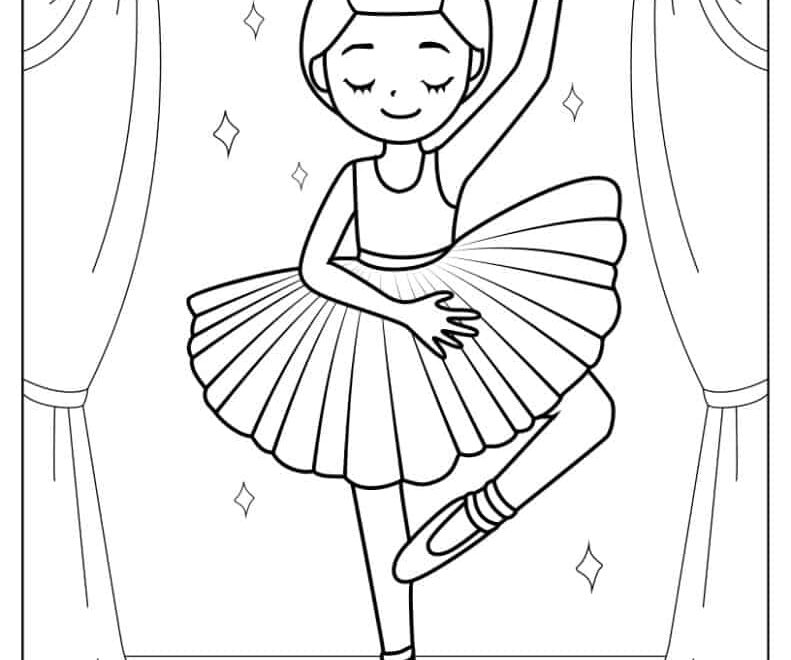 37 Ballerina Coloring Pages Free PDF Printables
