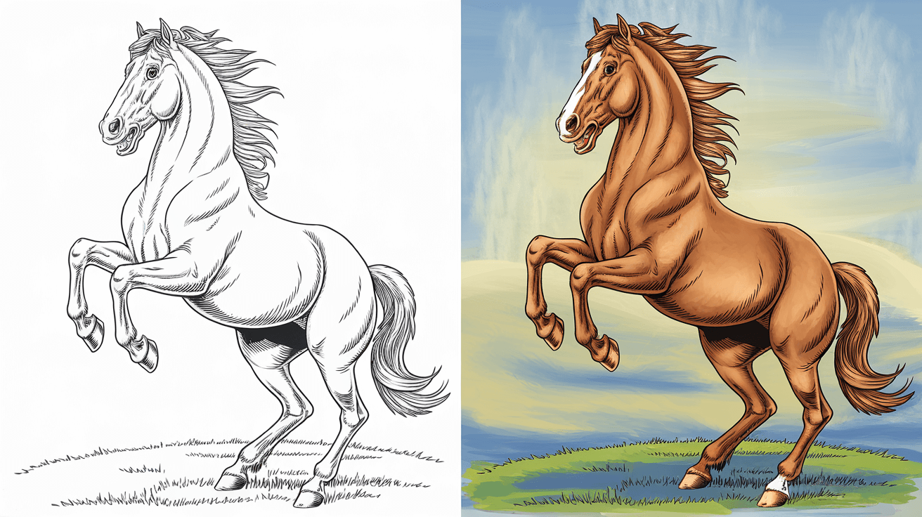 Printable Coloring Pages Of Horses Printable Coloring Pages Of Horses