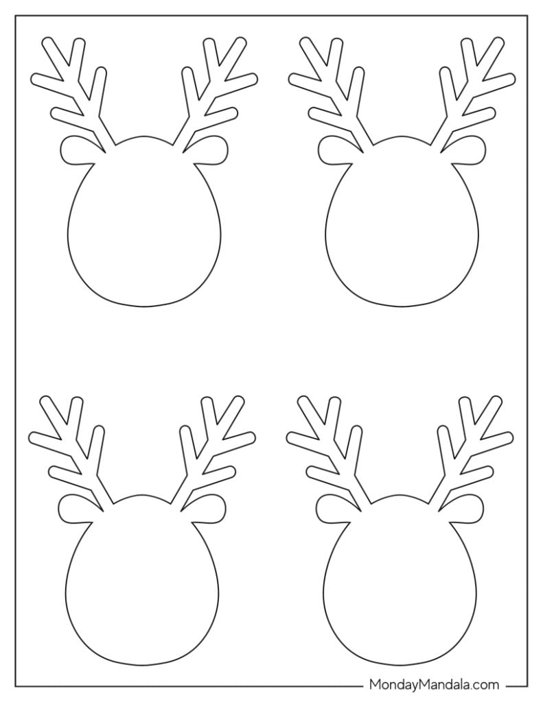 42 Reindeer Templates Free PDF Printables 