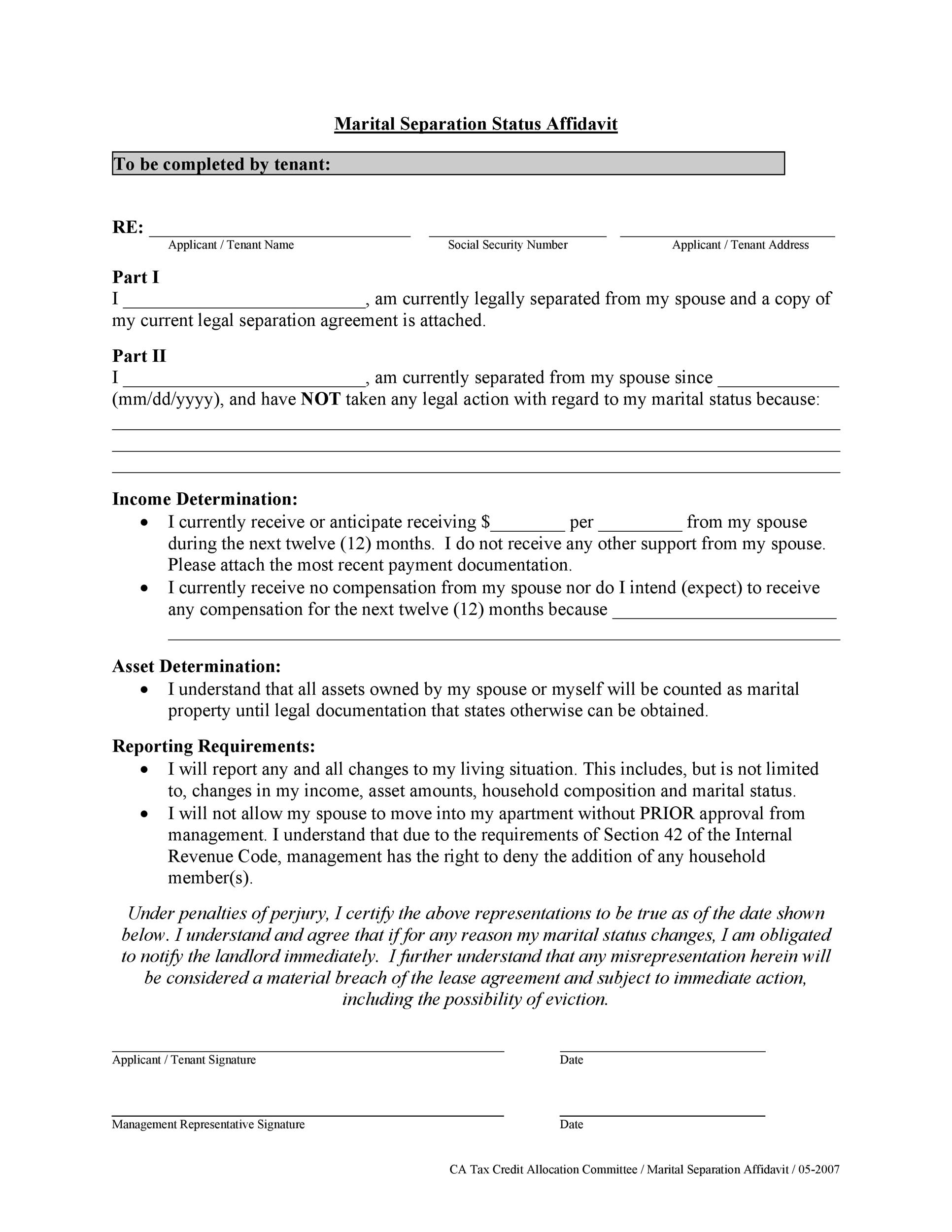 43 Best Separation Agreement Templates Separation Papers 