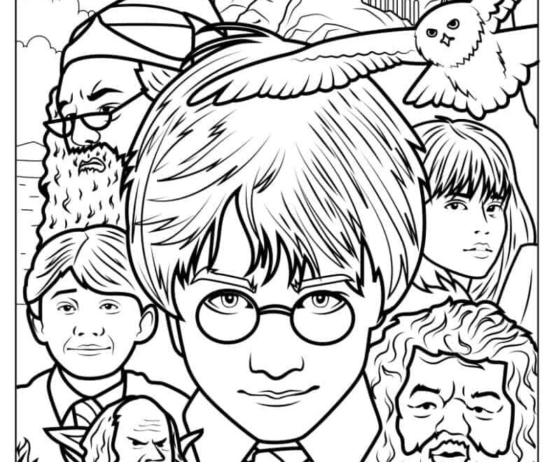 44 Harry Potter Coloring Pages Free PDF Printables