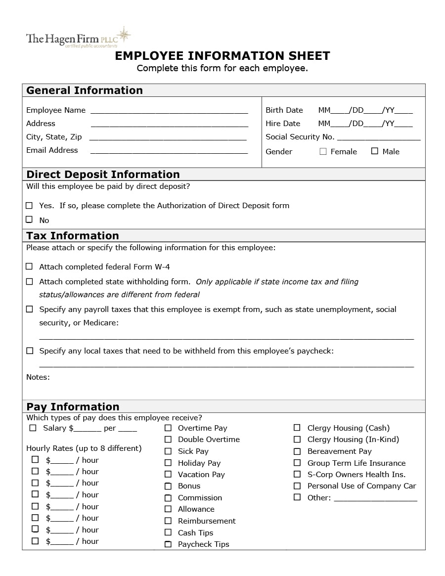 Free Printable W 4 Form For Employees