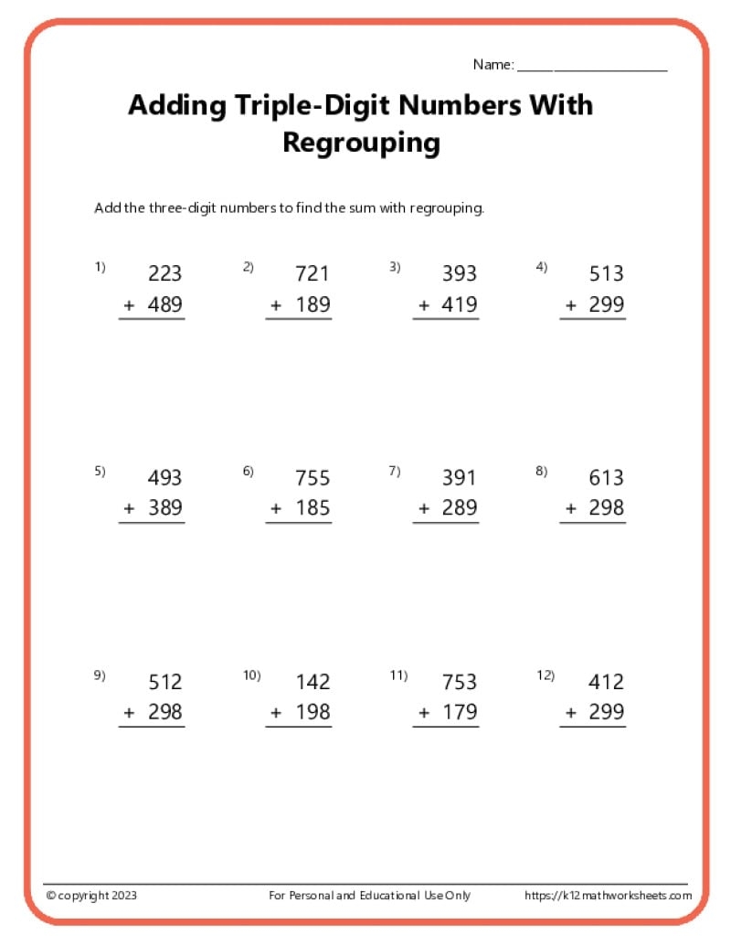Free Printable 4th Grade Homeschool Worksheets