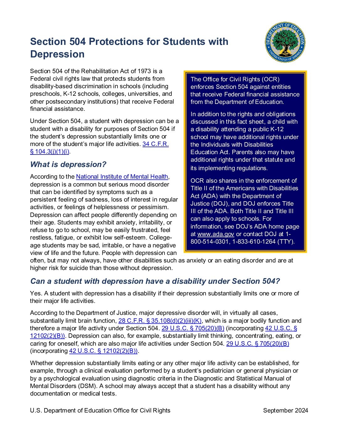 504 Exceptional Children s Assistance Center ECAC 