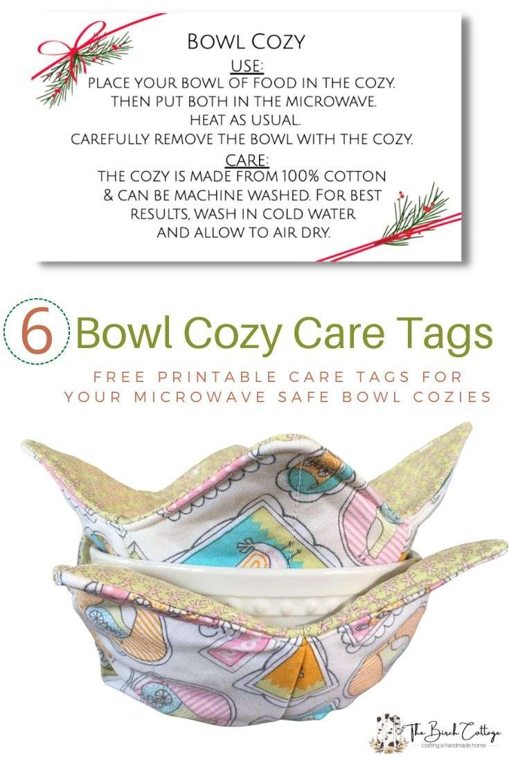 6 Printable Bowl Cozy Care Tags The Birch Cottage