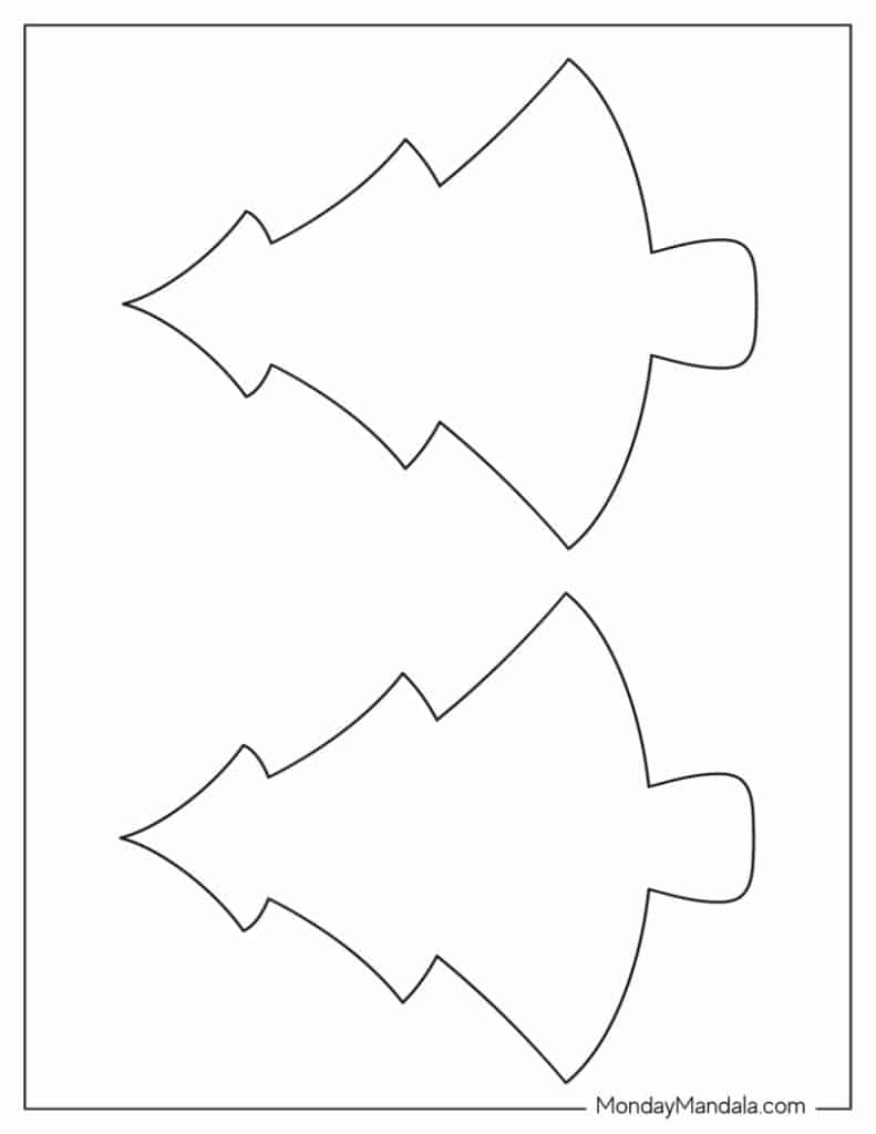 60 Christmas Tree Templates Free PDF Printables 