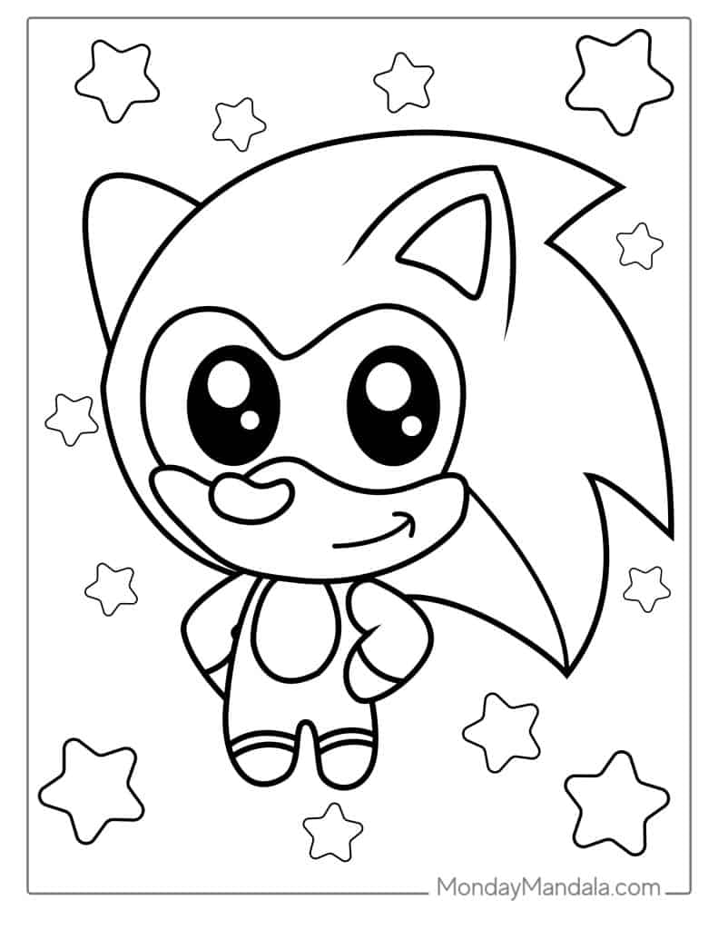 72 Sonic Coloring Pages Free PDF Printables 