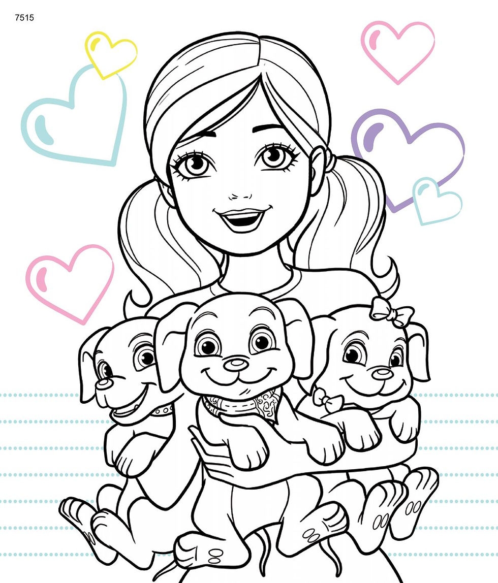 Barbie Dream House Printable Coloring Pages