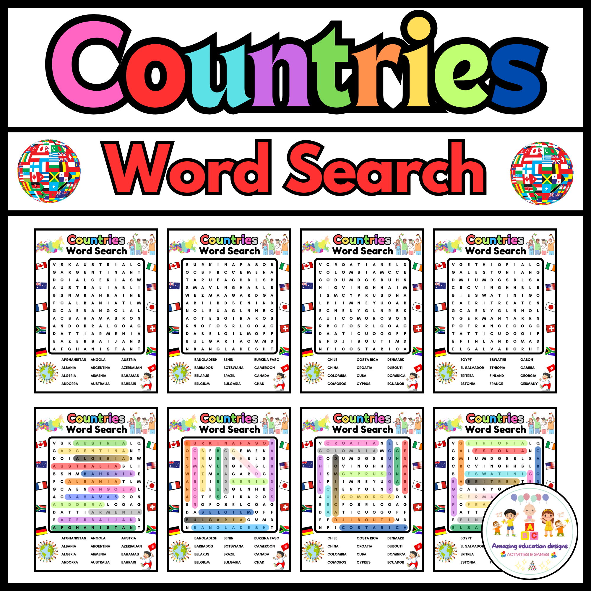 Daily Geography Week 8 Worksheet Printable For Teachers