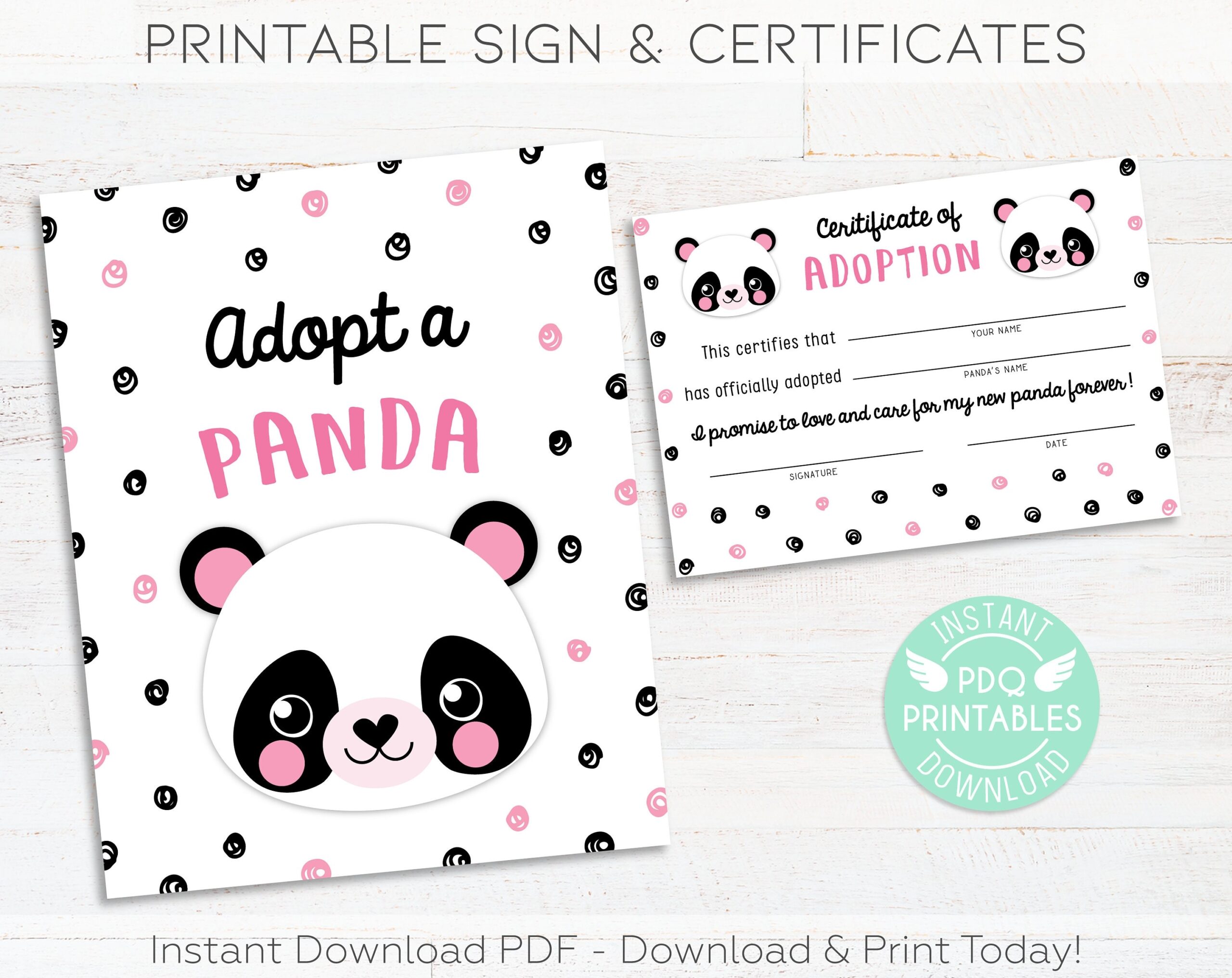 Adopt A Panda Sign Panda Adoption Certificates Panda Birthday Sign Panda Party Decorations Panda Adoption Instant Download PDF Etsy Adopt A Panda Sign Panda Adoption Certificates Panda Birthday Sign Panda Party Decorations Panda Adoption Instant Download PDF Etsy