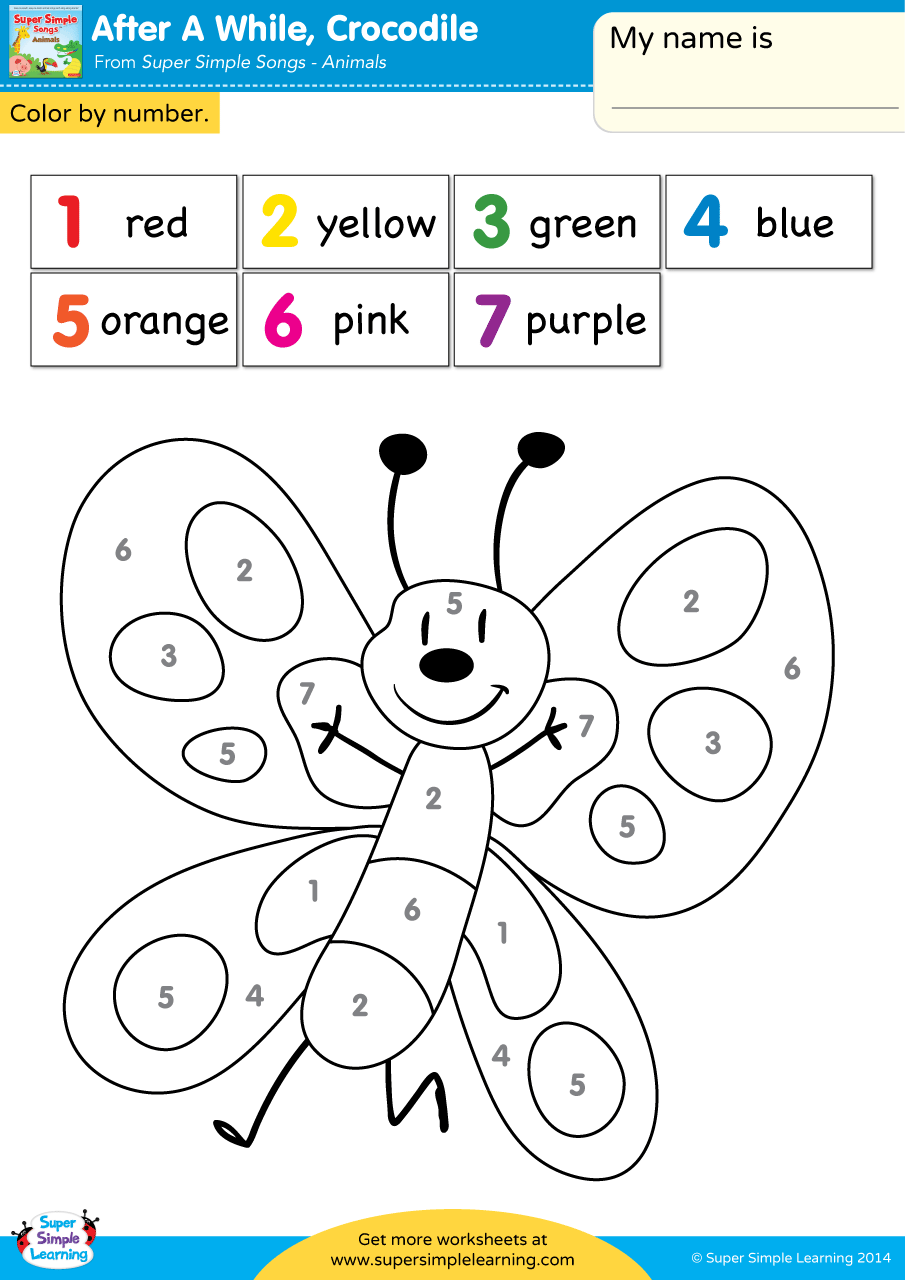 Color By Number Printables Pinterest