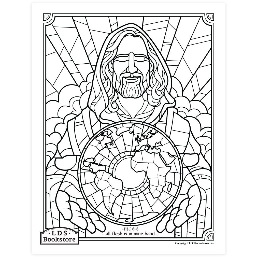 All Flesh Is In Mine Hand Coloring Page Printable Doctrine And Covenants Coloring Page