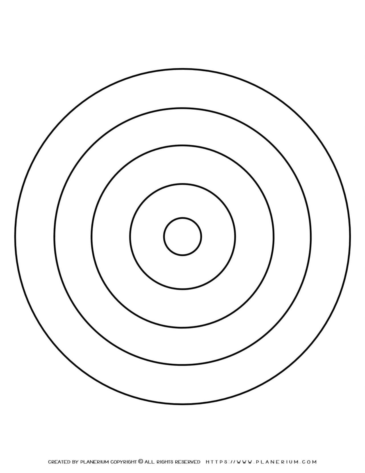 All Seasons Coloring Pages Five Nested Circles Planerium