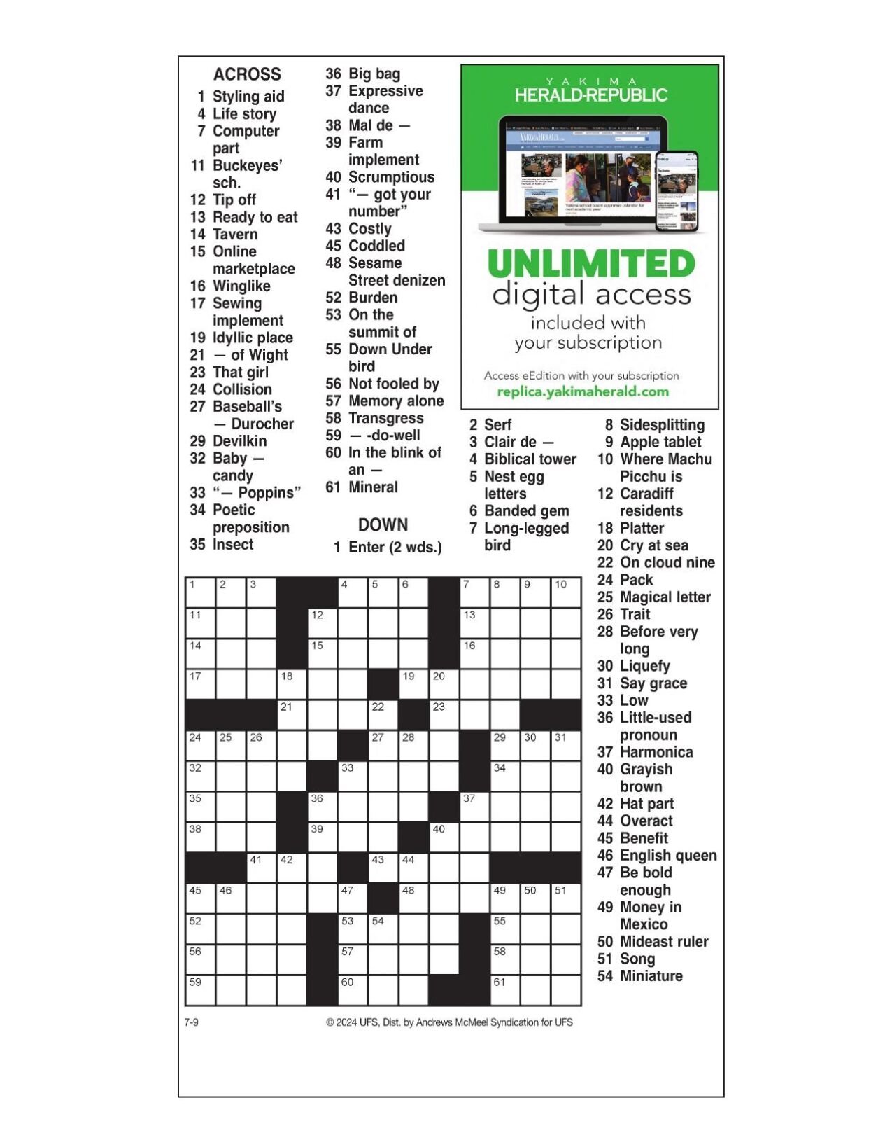 Printable Commuter Crossword Puzzles Printable Commuter Crossword Puzzles
