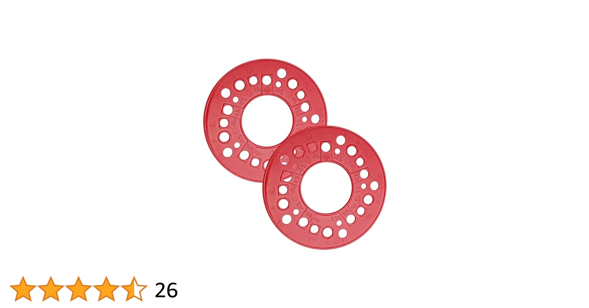 Amazon AOQIVIS Wheel Bolt Pattern Measuring Tool Trailer Axle Bolt Circle Template 5 Lug Bolt Pattern Template For Lug Bolt Pattern Measuring Red 2 Pack Automotive