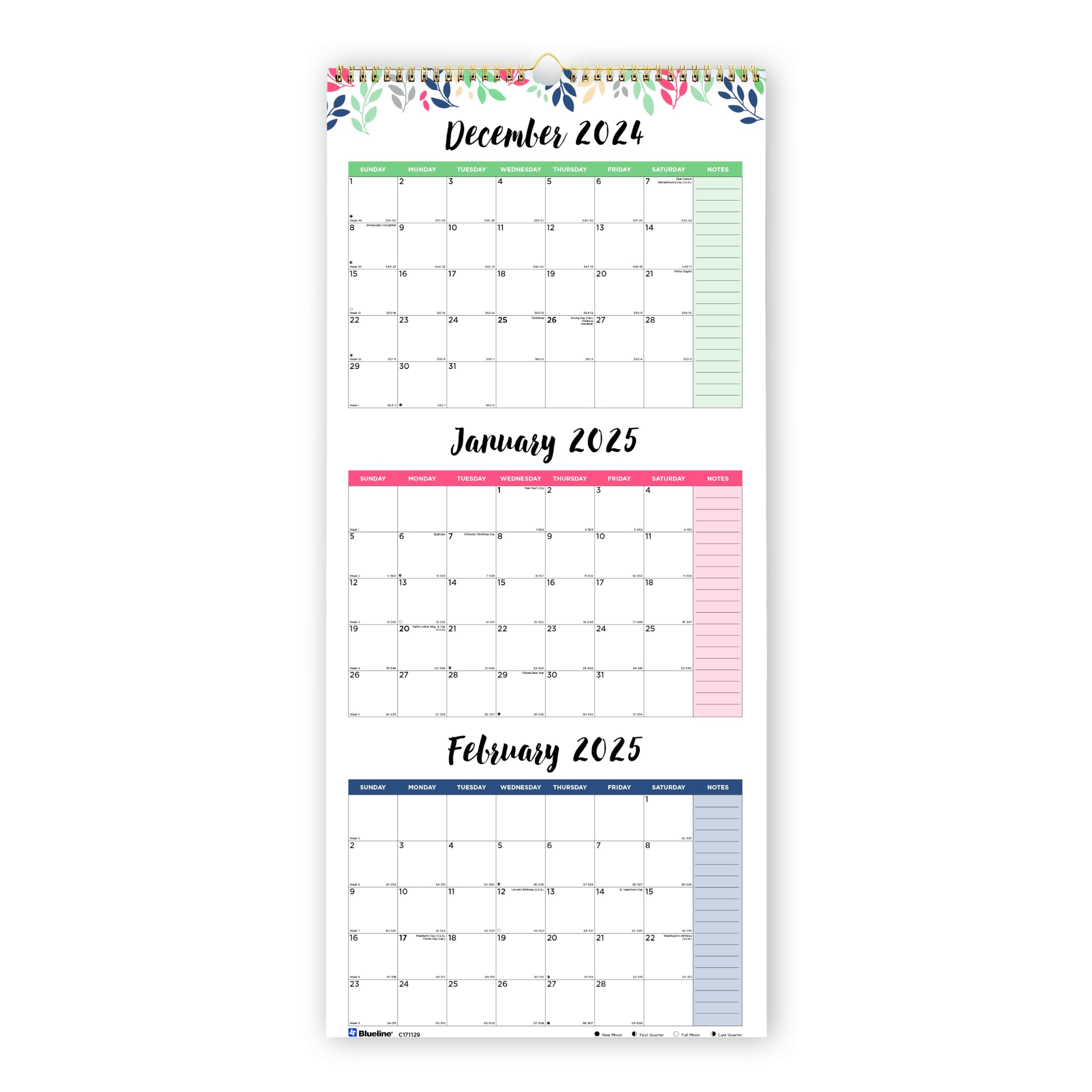 Three Month Printable Calendar