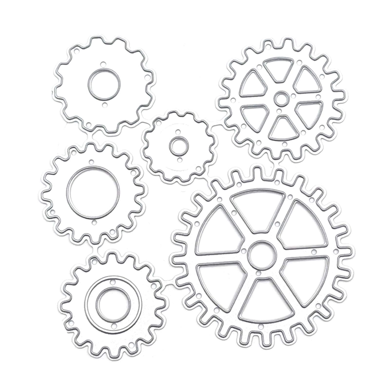Amazon Silver Steampunk Metal Cutting Dies Gear Craft Die Cuts Embossing Mould Template For DIY Paper Art Crafts Photo Album Decor Cutting Dies For Crafts Scrapbooking Die Cuts Arts Crafts 