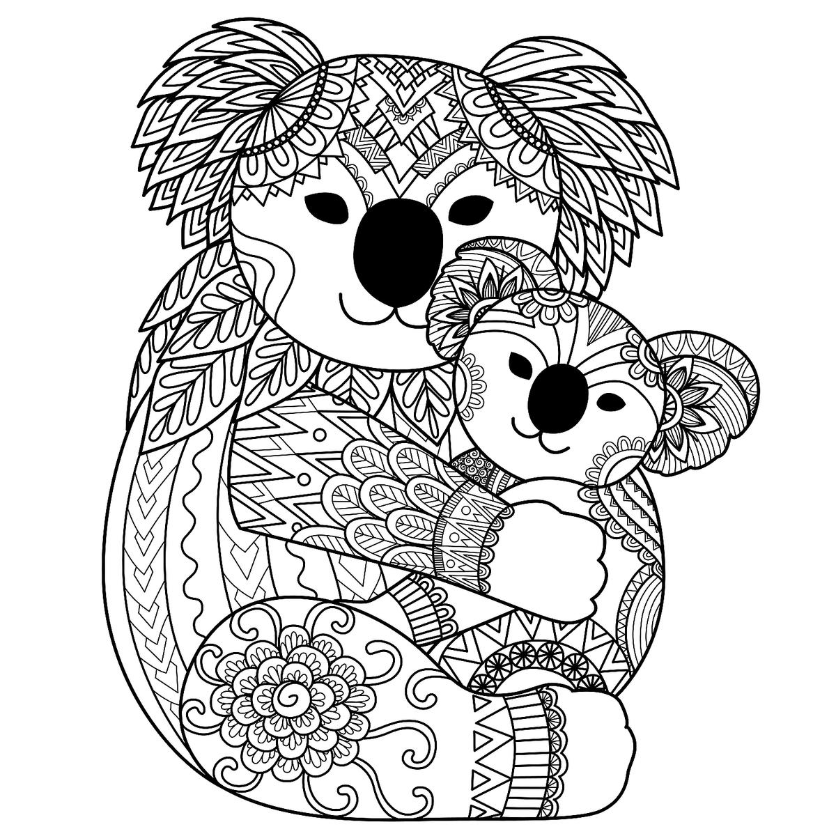 Complex Coloring Pages Animals Printable
