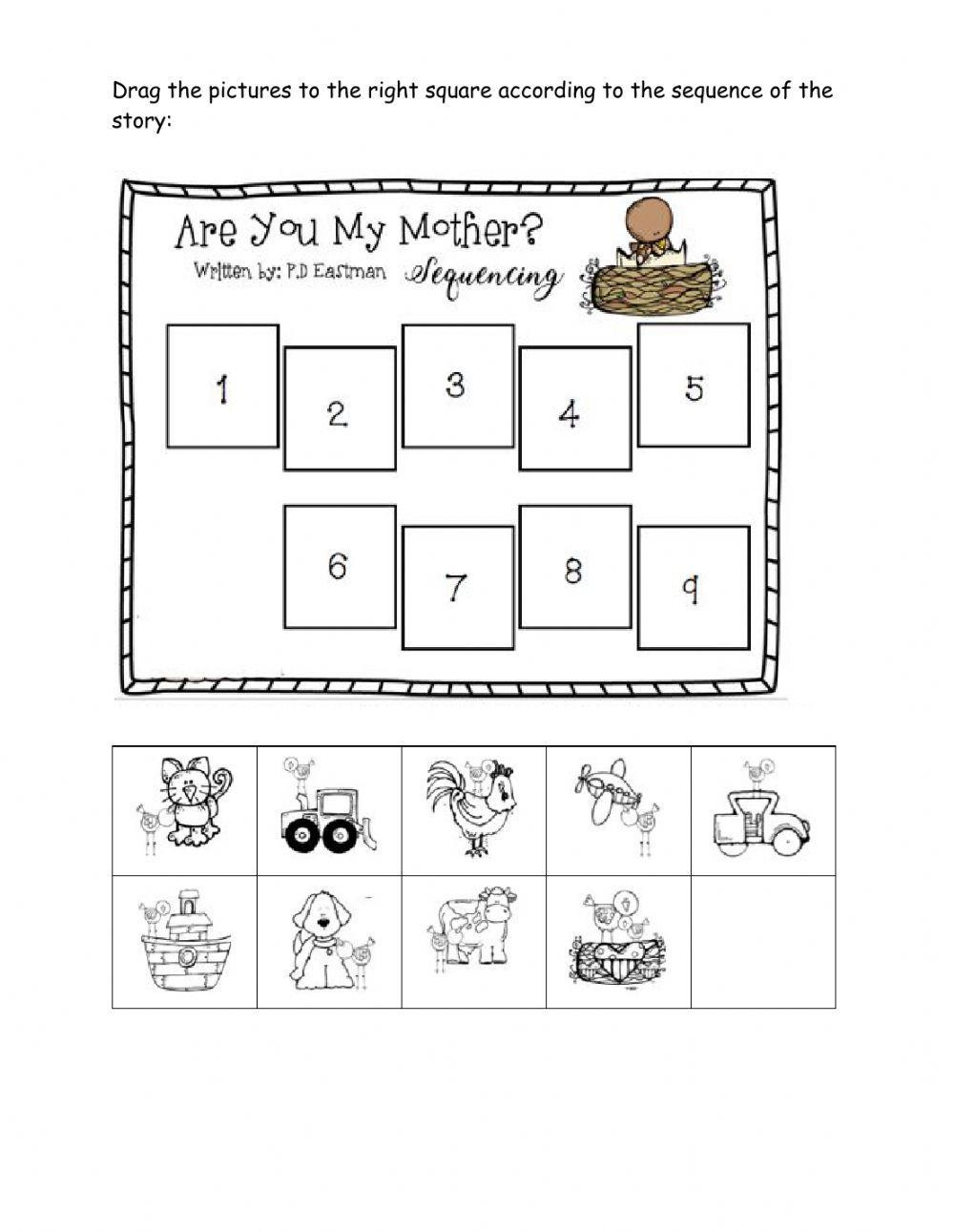 Are You My Mother Engaging Storybook based Toddler Learning Worksheets Library