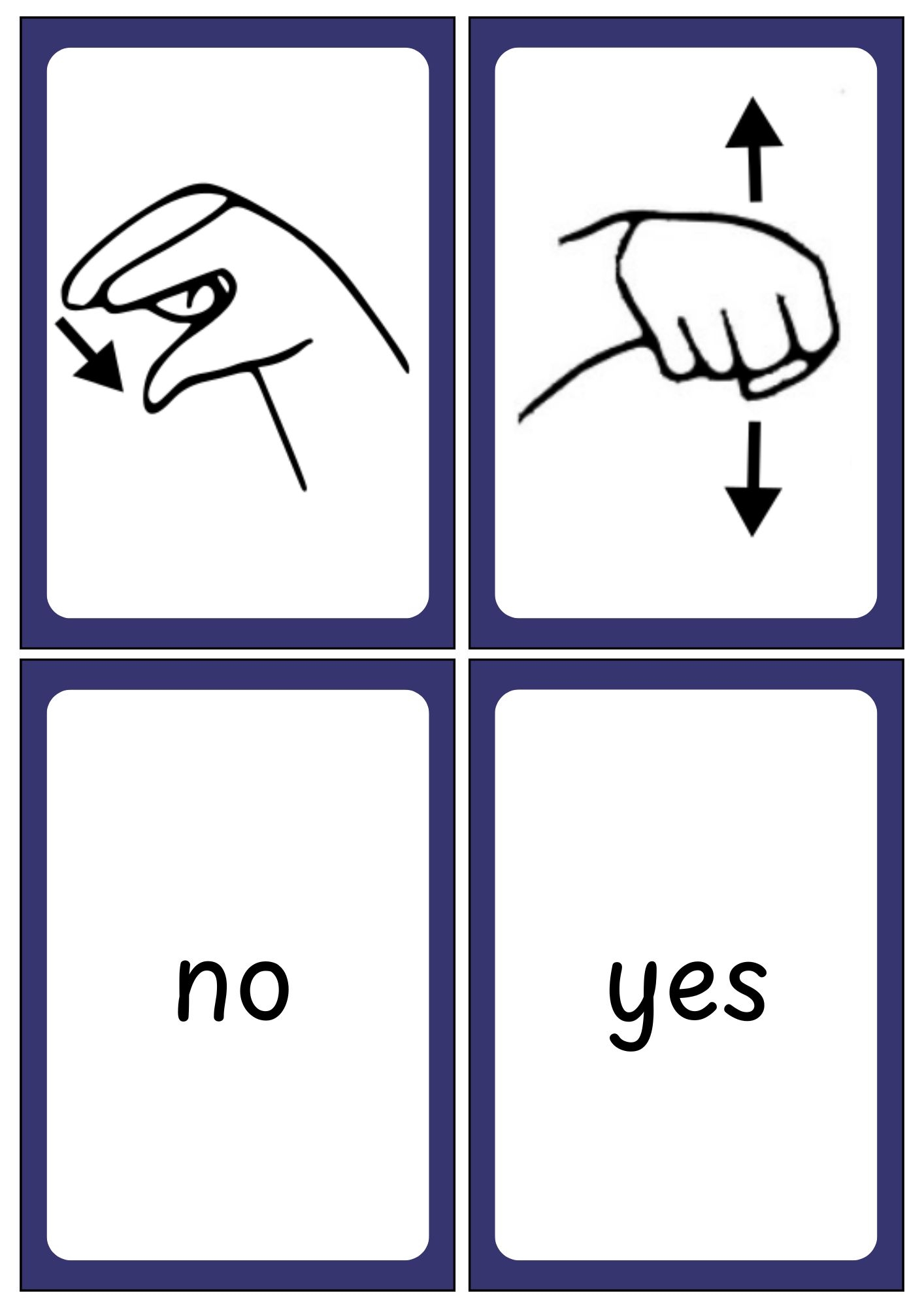 ASL Sign Language Flashcards Free Printables Teach Prints