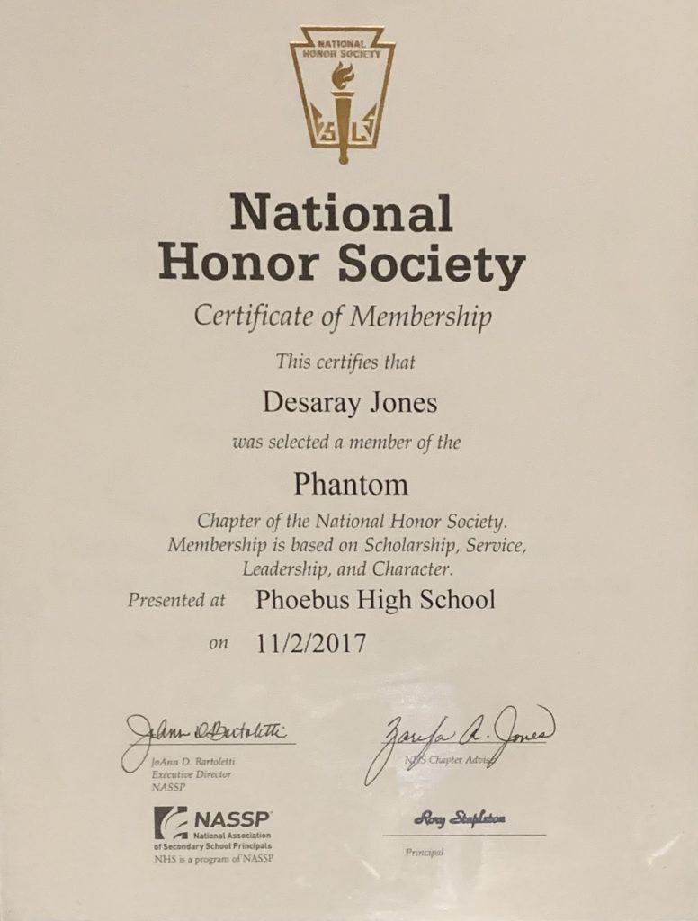 National Honor Society Certificate Printable National Honor Society Certificate Printable