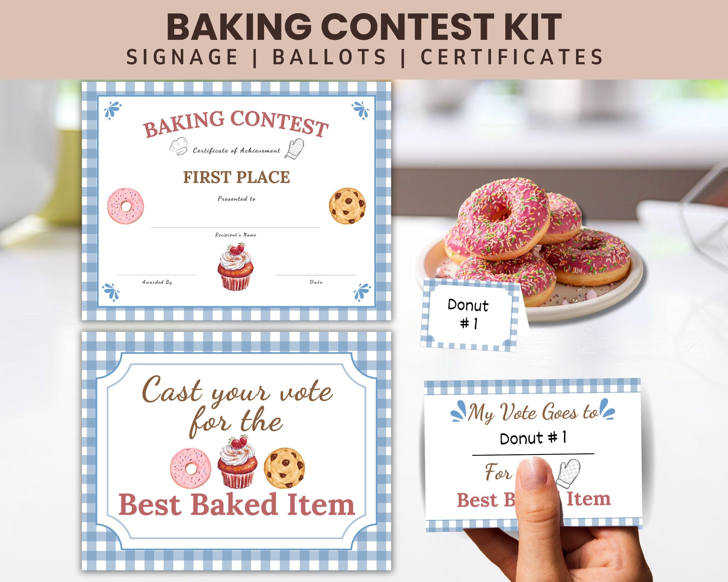 Bake Off Certificate Etsy